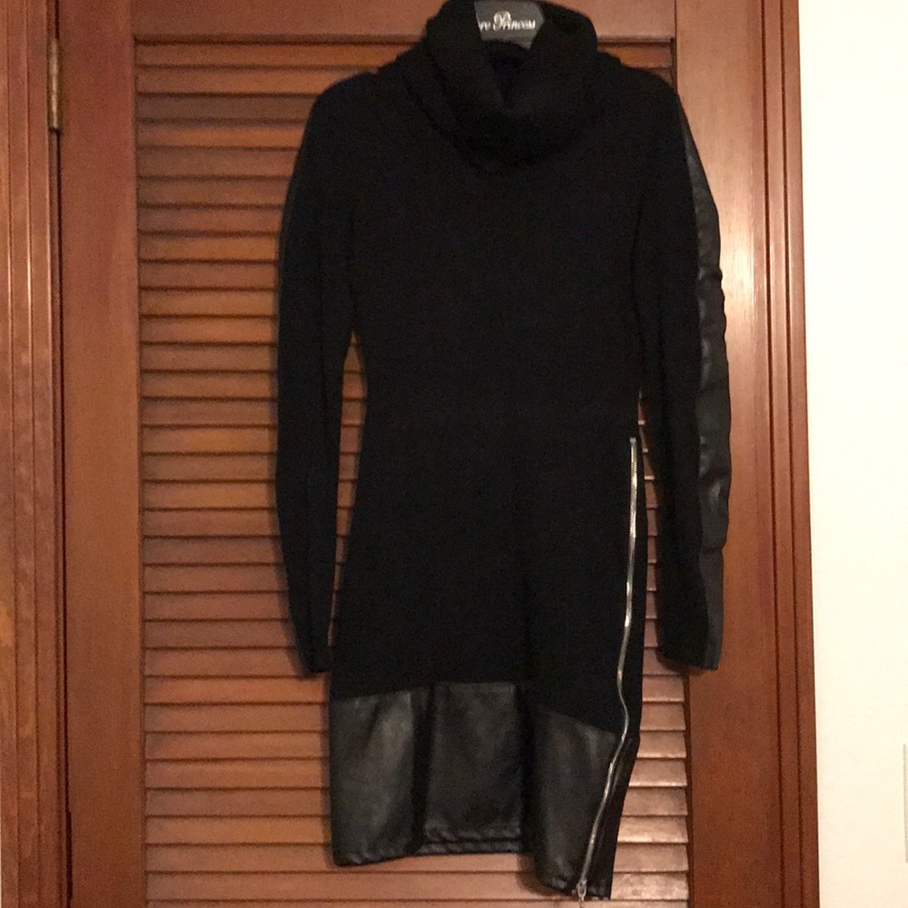 Venus black sweater dress